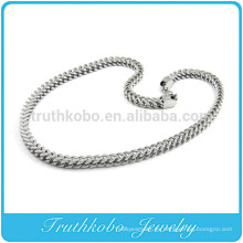TKB-RN0045 Cadena de serpiente única Collar de acero inoxidable 316L de joyería de plata pesado enorme enorme